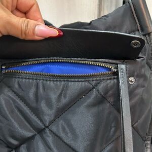 Black Bag with Blue Interior